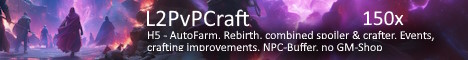 L2PvPCraft - brand NEW 150x crafting PvP Server